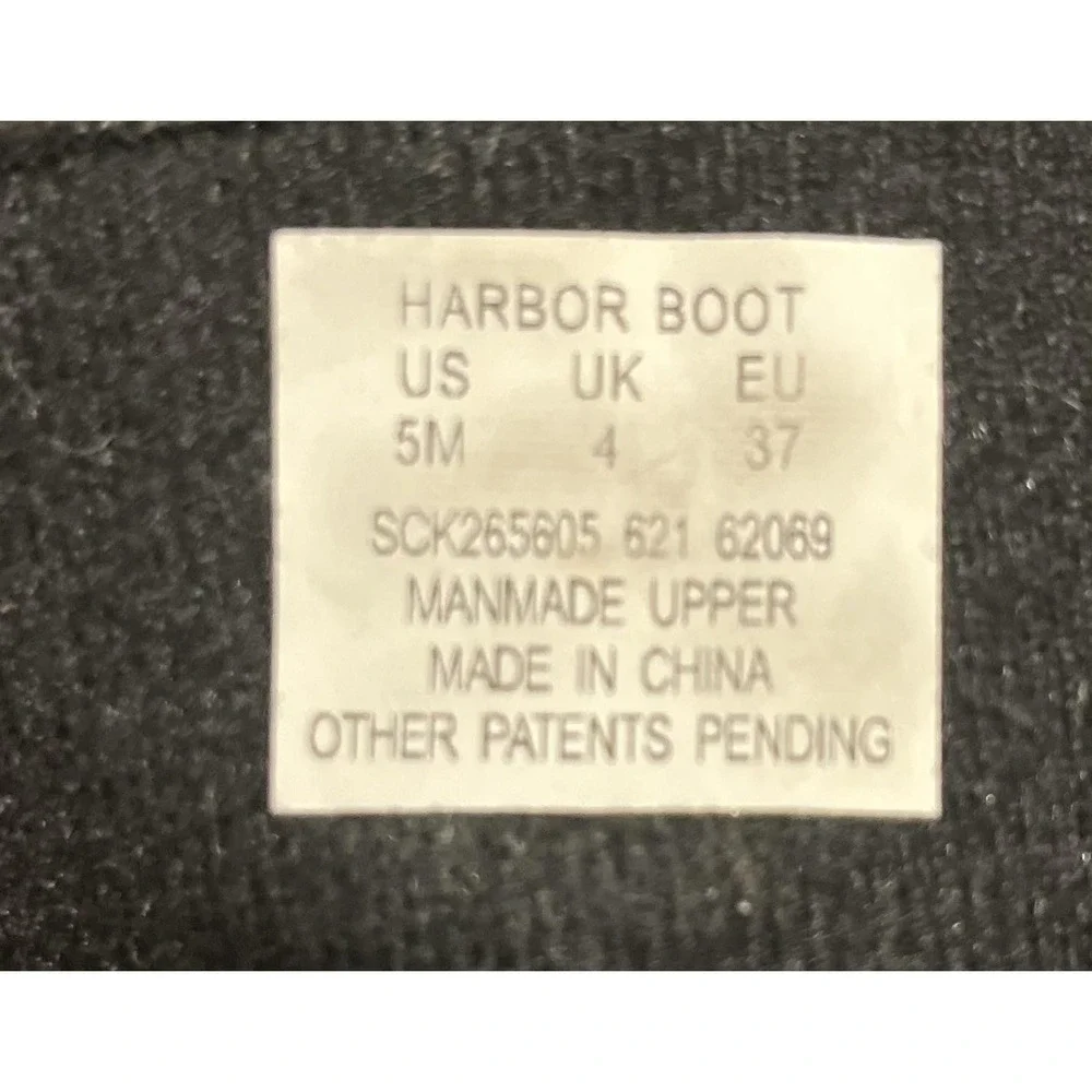 Sperry‎ Harbor Boot Boots Mens Size 5 Black Duck Winter Snow Waterproof